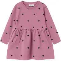 Name it Nmfdavina Ls Sweat Bru Dress Noos - Purple - 80