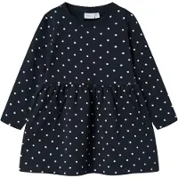 Name It Mini Nmfdavina Ls Sweat Bru Dress Noos - Navy - 86