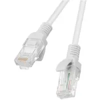 Lanberg patch cable - 25 cm - grey RAL 7035 - Harmaa - 0.25m
