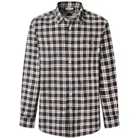 Pepe Jeans for man. PM3090825 Clermont navy shirt (XXL), Casual, Cotton, Long sleeve