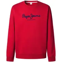 Pepe Jeans for man. PM5800011 Sweatshirt Macbeth Plain red (XL), Casual, Cotton