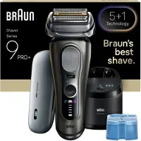 Braun Series 9 PRO+ 9675CC Wet&Dry -Pro SensoAdapt parranajokone SmartCare-asemalla, Grafiitti