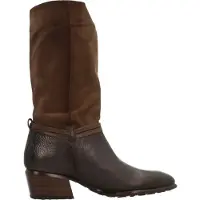 Hispanitas for woman. PHI254298 Brown Verona Leather Boots (40), 3 to 5 cm, None, Casual