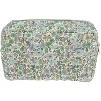 Bon Dep Pouch Square MW Liberty Poppy And Daisy Teal