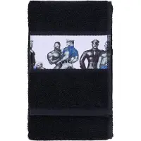 Finlayson Tom of Finland Blue Squad pyyhe Musta