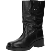 Bianco Biamary Mid Pull On Boot Smooth Leather - Black - 38
