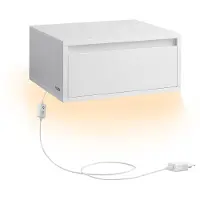Vasagle Yöpöytä, VASAGLE, 35 x 40 x 18 cm, Pilvenvalkoinen.