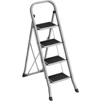 Songmics Drabina skladana GSL12WT, 2 stopnie