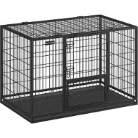 Usorteret Feandrea Heavy Duty Koiran häkki Verkkomainen lemmikkihäkki 107 x 70 x 74,9 cm suurille ja keskikokoisille koirille Turvallinen 2 irrotettavaa ovea