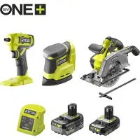 Ryobi R18CK3G-242G 18V ONE+ akkukonesarja