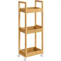 Songmics Rullakko, , 20x30x80 cm, luonnonbeige
