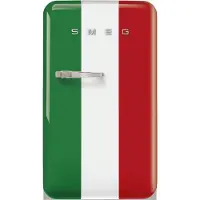 Smeg FAB10HRDIT6 jääkaappi pullosäilytyksellä, Italian lippu
