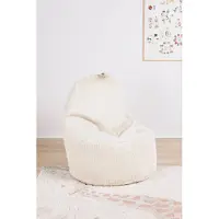 Furini Yoko Säkkituoli Sametti, Vaaleanbeige