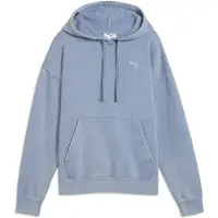 Puma Ess Elevated Relaxed Wash Hoodie Fl - Blue - S