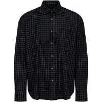 Only & Sons Onsbarney Rlx Check Ls Shirt Cf - Black - M