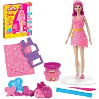 Play-Doh Barbie Muovailuvaha + Nukke Sydän & Hiukset