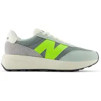 New Balance for woman. U370V1 Green leather trainers, size 370 (37), Flat, Suede, Laces, Casual