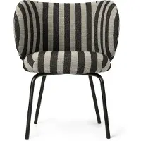 Ferm Living , Rico Ruokapöydän tuoli Black Louisiana - Sand/Black
