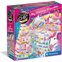 Clementoni Crazy Chic My Unicorn bracelets, Lasten rannekorujen askartelusetti, 7 vuosi/vuosia, Monivärinen