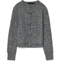 Vero Moda Vmblossom Ls O-Neck Cardigan Boo - Grey - L