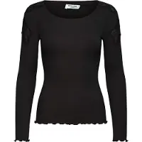 Rosemunde Rwbaybay Ls Lace T-Shirt - Black - XS