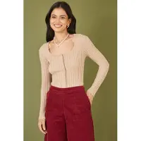 Yumi Neuletakki beige