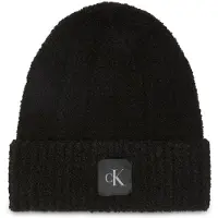 Calvin Klein Ck Patch Boucle Beanie - Black - ONE SIZE