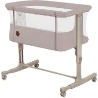 Lionelo Aurora Sivuvaunusänky 3-in-1, Beige Cappucino