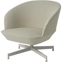 Muuto , Oslo Lounge Chair Swivel Base - Vidar 146 Grey