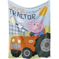 Gurli Gris Fleece Plaid Peppa Pig Pep 036 - Multi/patterned - 100X140CM