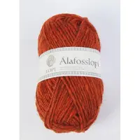 Löpi Álafosslopi Garn Ull 100 g Bränd orange (1236)