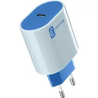 Cellularline stylecolor usb-c charger 20w - blue