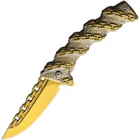 S-TEC Chain Linerlock A/O Gold