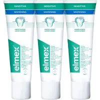 Elmex Sensitive Protection Gentle White hammastahna luonnollisen valkoisiin hampaisiin 3x75 ml