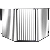 SPD Pet Flex L Extra Tall Dog Gate -koiraportti musta 146-223 cm
