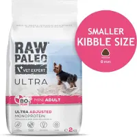 Vet Expert RAW PALEO Ultra Pork Mini Adult - koiran kuivaruoka - 2kg