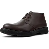 Camper for man. K300513-005 Norman brown leather shoes (42), Flat, Laces, Casual