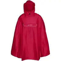 Vaude Unisex Valdipino Rain Poncho Red Uni Sadetakit M