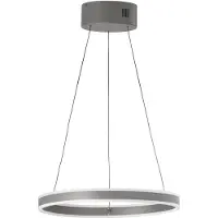 FISCHER&HONSEL GMBH Led riippuvalaisin Silvio, himmennettävä, Alumiini/harmaa/sinkki, Olohuone/ruokailutila, Metalli, Moderni