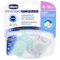 Chicco Physio Light Physio Forma Yötutti 16-36 m vihreä/harmaa 2 kpl