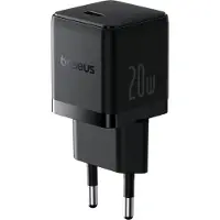 Baseus Travel Charger Palm Series Type-C, PD 3.0, QC 3.0, 20W, Black EU (P10111602113-00)