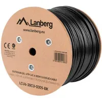 Lanberg Verkkokaapeli - - LCU6-30CU-0305-BK - UTP CAT.6 - Kupari - GeeliTäytetty FLUKE