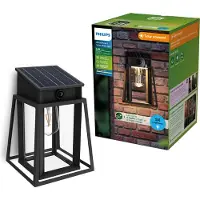 Philips LED-ulkoseinävalaisin Lysin UE, anturi, IP44, Musta, Metalli