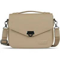 Bugatti Elsa Crossbody-laukku Nahka 25 cm Keltainen