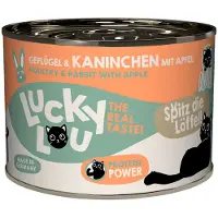 Lucky Lou 6x200g Lifestage aikuisten siipikarjan ja kanin märkä kissanruoka (Lifestage Adult Poultry & Rabbit Wet Cat Food)