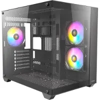 Antec CX800 ARGB -miditornikotelo ikkunalla, RGB-valaistuksella, musta