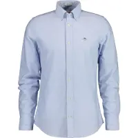 Gant for man. 3230115 Slim Fit Stretch Oxford Shirt blue (XL), Casual, Cotton, Classic, Long sleeve