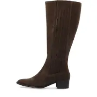 Bianco Biacarol Chelsea Knee High Boot Oily Suede - Brown - 36