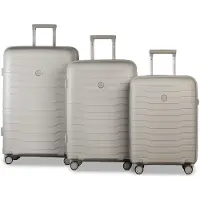 Worldpack Portland 4-pyöräinen Matkalaukkusetti 3-osainen Beige