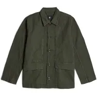 G-Star for man. D26815-D752-B575 4 Pocket overshirt greenish grey (S), Casual, Cotton, Long sleeve